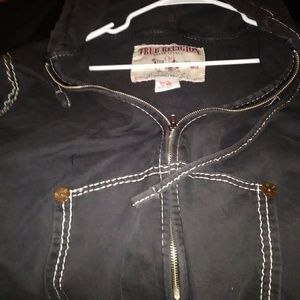 True religion sweatshirt hooded jacket